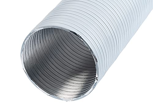 Aluminium - Ø 160mm / 1.5m - Aluminium Semi Rigid Flexible Duct Hose