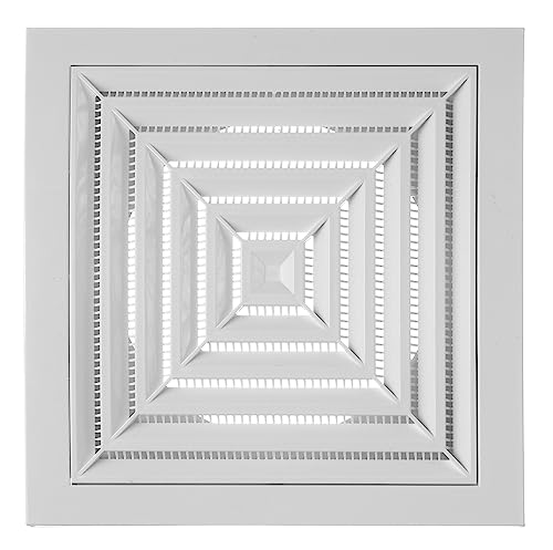 ST ND10G - White Plastic Ventilation Grille with Anti Insect Net - Ceiling Vent