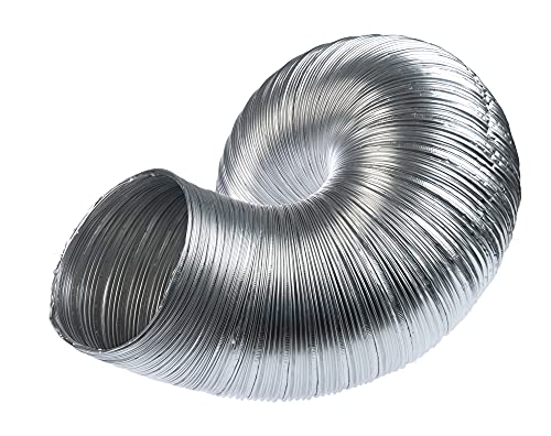 Aluminium - Ø 160mm / 1.5m - Aluminium Semi Rigid Flexible Duct Hose