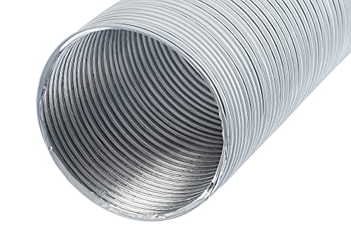 Aluminium - Ø 160mm / 1.5m - Aluminium Semi Rigid Flexible Duct Hose