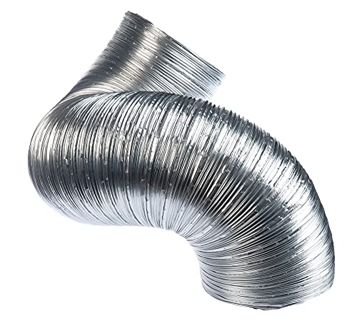 Aluminium - Ø 160mm / 1.5m - Aluminium Semi Rigid Flexible Duct Hose