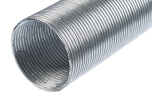 Aluminium - Ø 160mm / 1.5m - Aluminium Semi Rigid Flexible Duct Hose