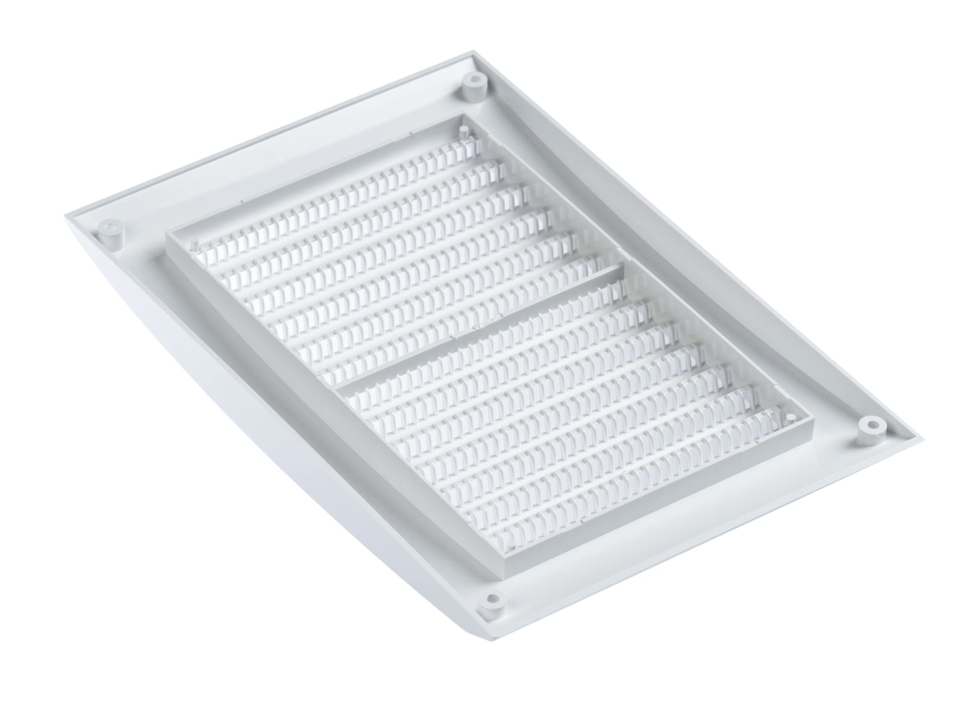 White - 150x150mm - ABS Plastic Anthracite Ventilation Grille - Vent Cover with Anti Insect Net