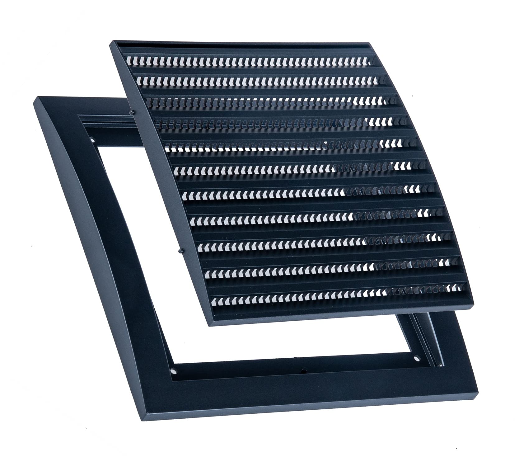 Anthracite - 150x150mm - ABS Plastic Anthracite Ventilation Grille - Vent Cover with Anti Insect Net