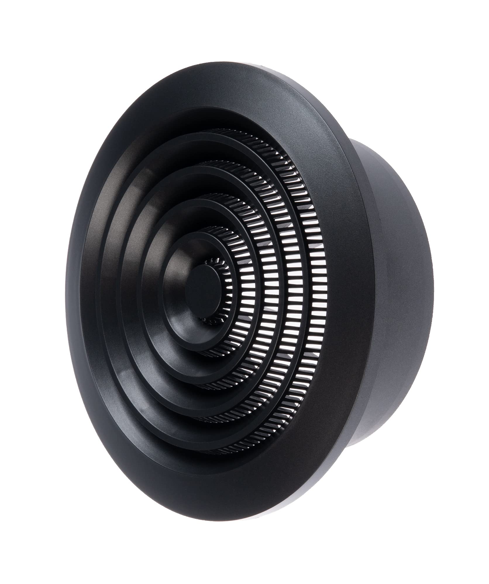 Anthracite - Ø 125mm / 5" - Round White Ventilation Grille with Insect Protection - Air Vent/Cover