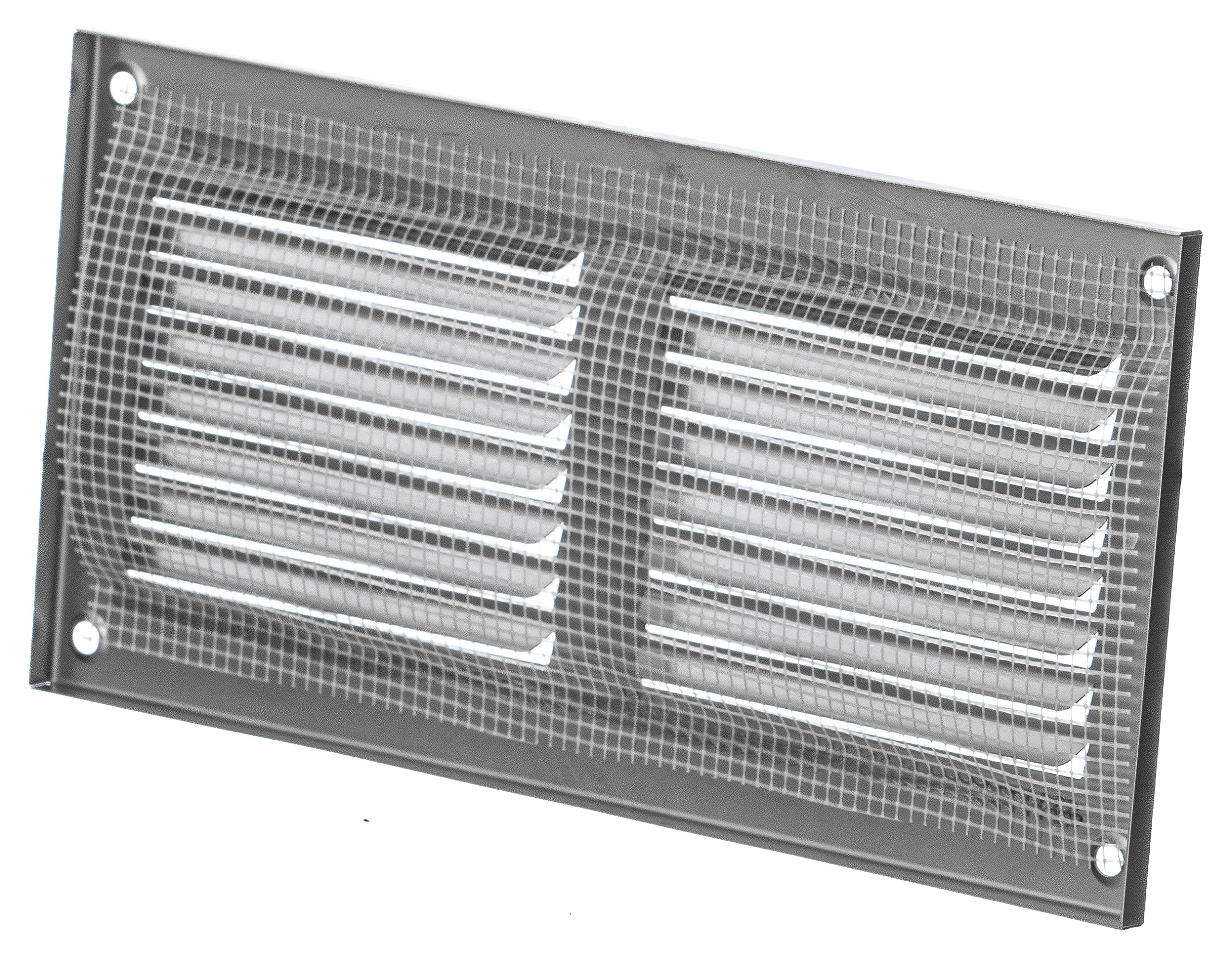 Stainless Steel - 40x20 cm / 16x8 inch - Stainless Steel Vent Cover with Insect Screen - Exhaust Air Grilles