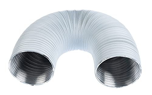 White - Ø 100mm / 1.5m - Aluminium Semi Rigid Flexible Duct Hose