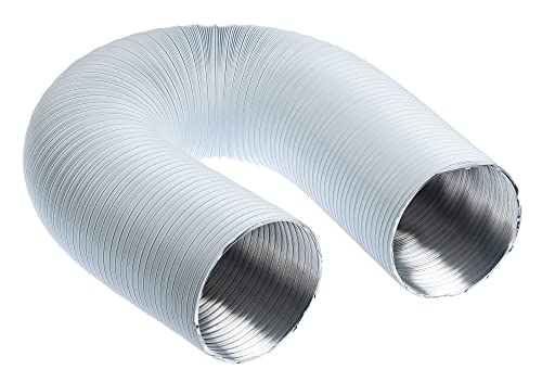 White - Ø 100mm / 3m - Aluminium Semi Rigid Flexible Duct Hose