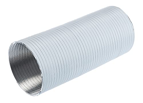 White - Ø 120mm / 1.5m - Aluminium Semi Rigid Flexible Duct Hose