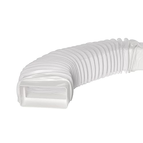 110x55mm - - PVC Hose with Connector - Flat Duct/Bend - Rectangular Flexible Ducting