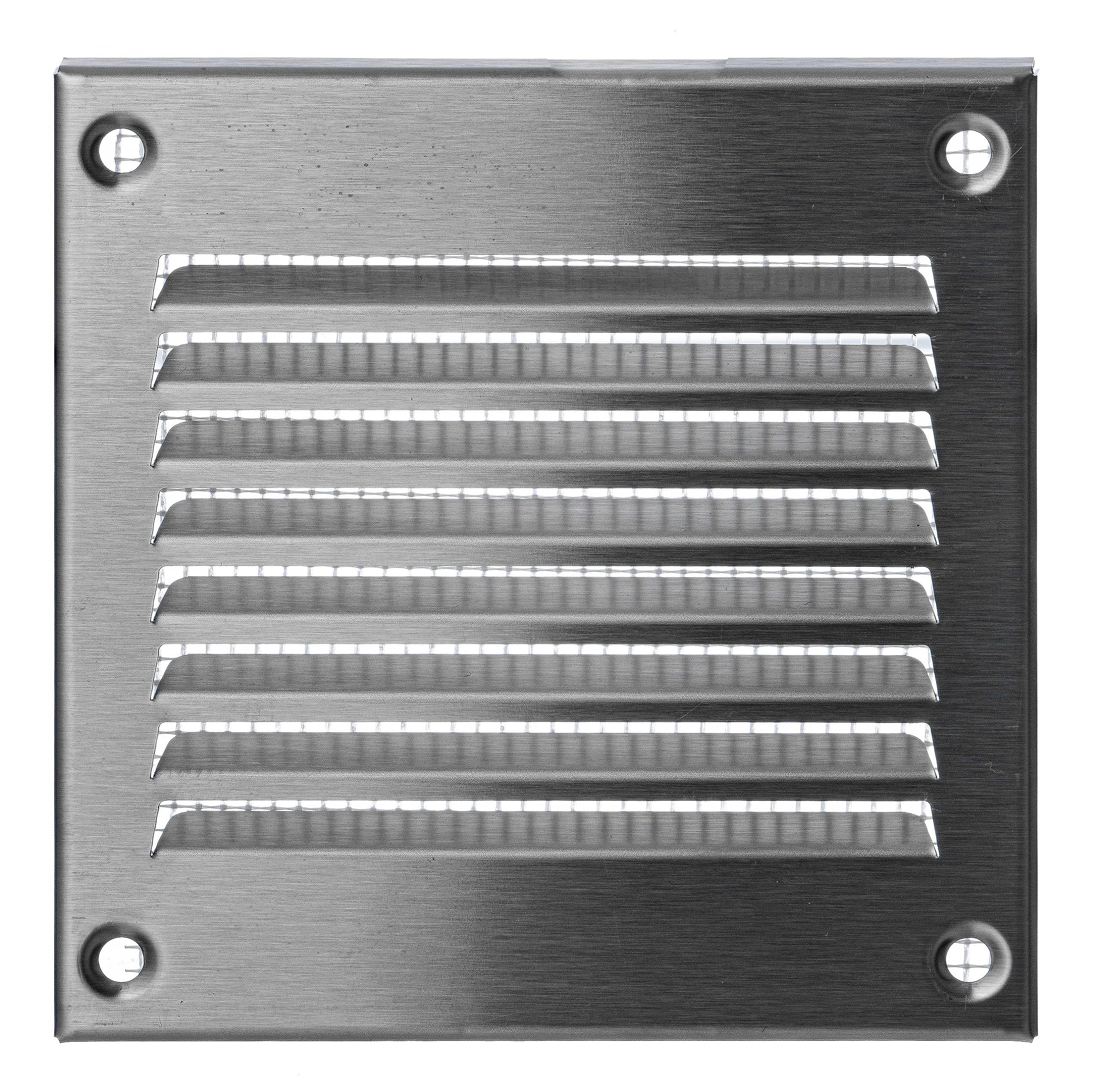 Stainless Steel - 10x10 cm / 4x4 inch - Stainless Steel Vent Cover with Insect Screen - Exhaust Air Grilles