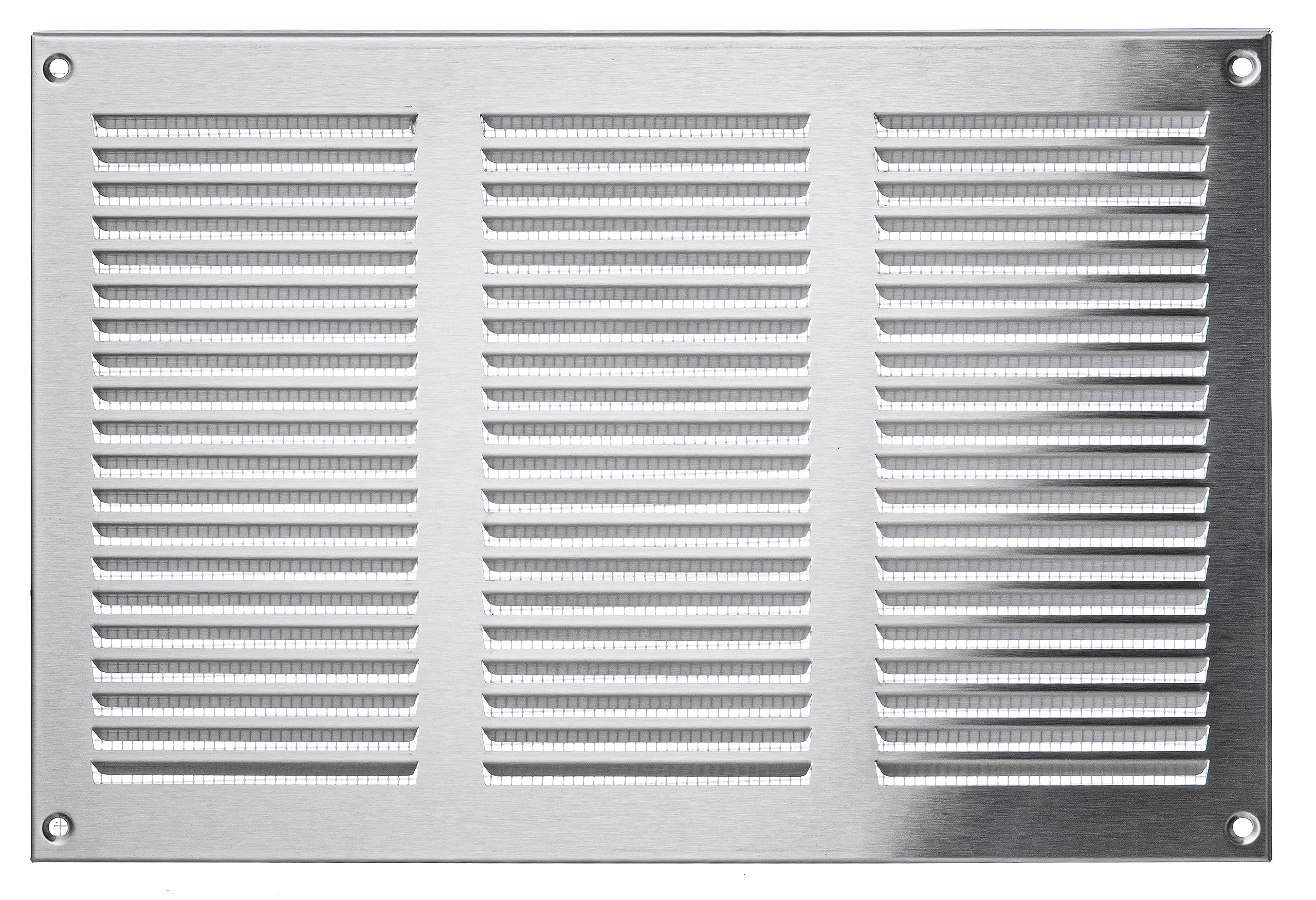 Stainless Steel - 30x20 cm / 12x8 inch - Stainless Steel Vent Cover with Insect Screen - Exhaust Air Grilles