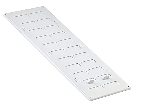 White - 400x150mm / 16x6'' - Metal Adjustable Ventilation Covers - Sliding Hit and Miss Vent Grille