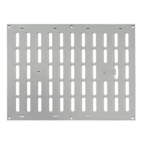 Galvanised Steel - 400x300mm / 16x12" - Metal Adjustable Ventilation Covers - Sliding Hit and Miss Vent Grille