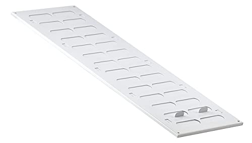 White - 500x150mm / 20x6'' - Metal Adjustable Ventilation Covers - Sliding Hit and Miss Vent Grille