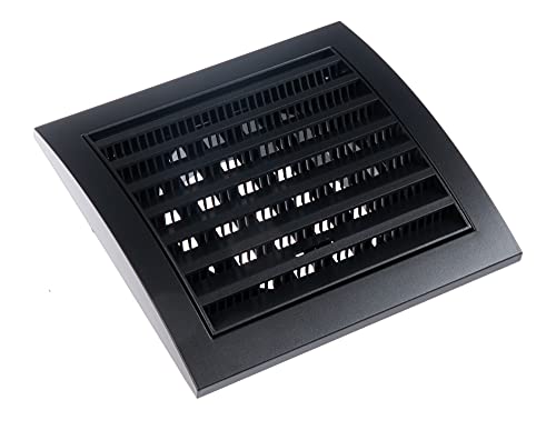 Anthracite - Ø 100mm / 4" - Plastic Air Vent Grille Cover - Ventilation Grill with Fly Screen