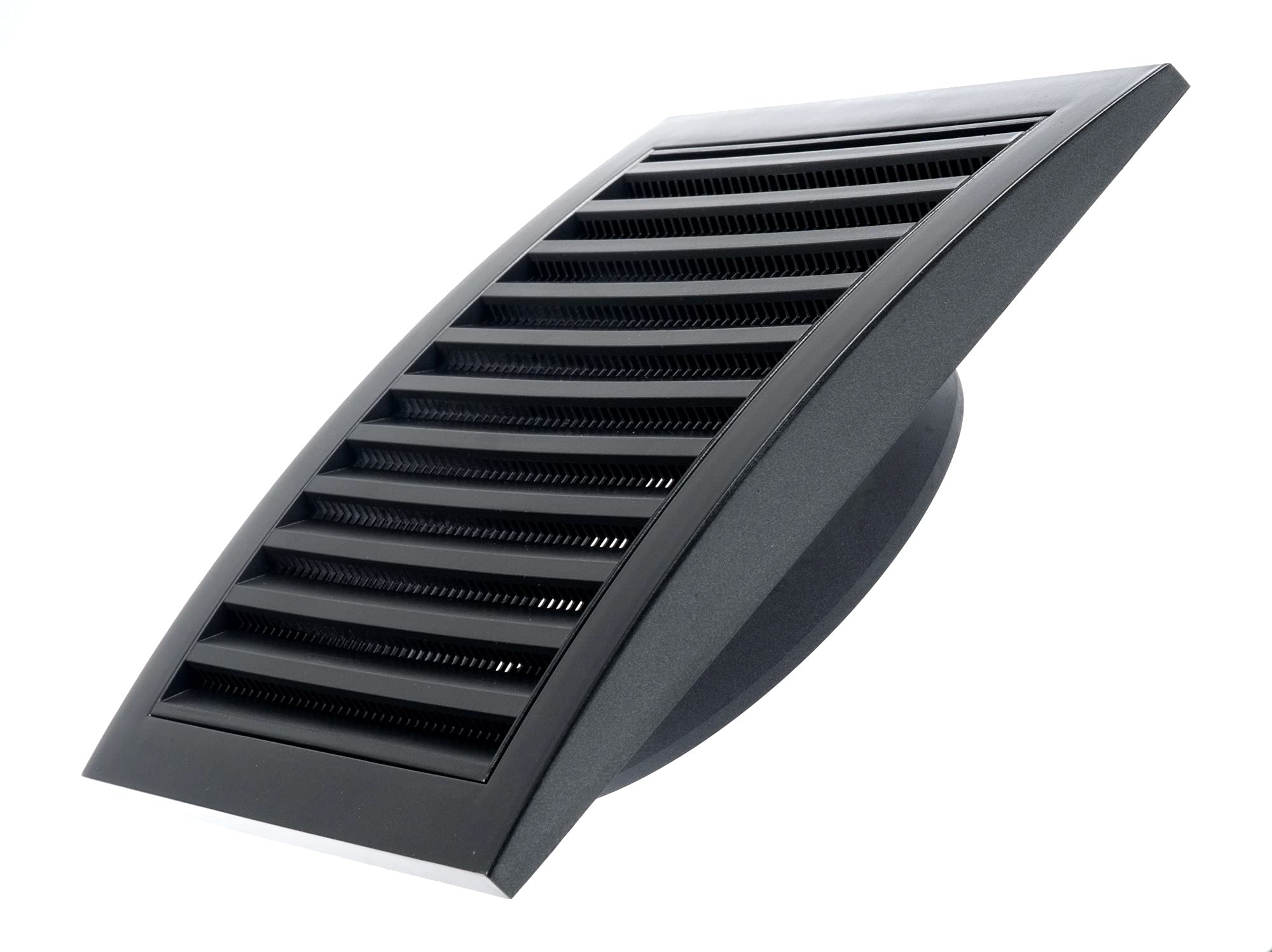 Anthracite - Ø 125mm / 5" - Ventilation Grille Made of ABS Plastic with Anti Insect Net with Round Spigot