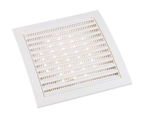 White - Ø 125mm / 5" - Plastic Air Vent Grille Cover - Ventilation Grill with Fly Screen