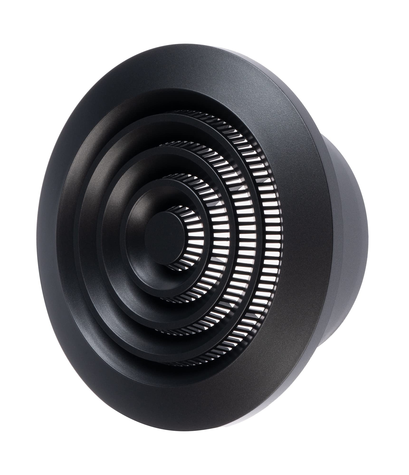 Anthracite - Ø 100mm / 4" - Round White Ventilation Grille with Insect Protection - Air Vent/Cover