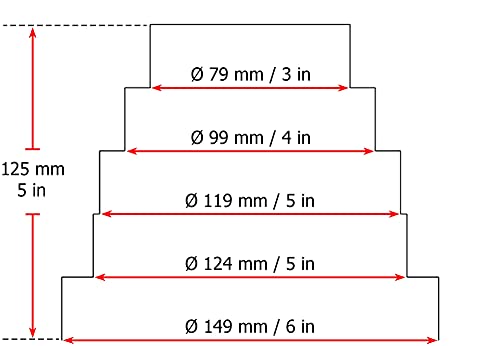 - - Ø 80-150mm / 3-6'' Universal Reducer Connector for Ventilation Duct PVC, Vent Duct Pipe Connector Transition