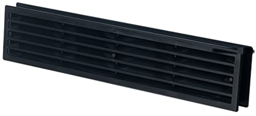 Black - 450x92mm - Without screws - Two Sided Door Ventilation Grille - Door Air Vent Cover