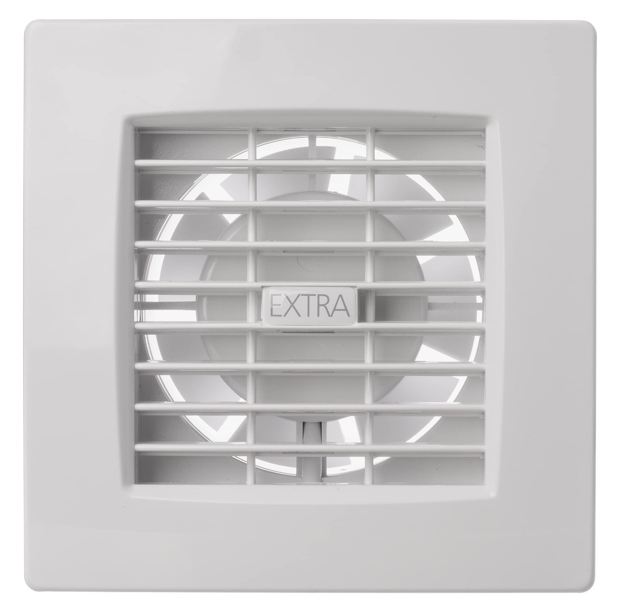 Ø 100mm / 4 inch - Basic - White - Ø 100 mm, Ø 120 mm White Wall Extractor Fan with or without Automatic Shutter - Ventilation for Kitchen, Toilet, Bath, Garage or Bathroom