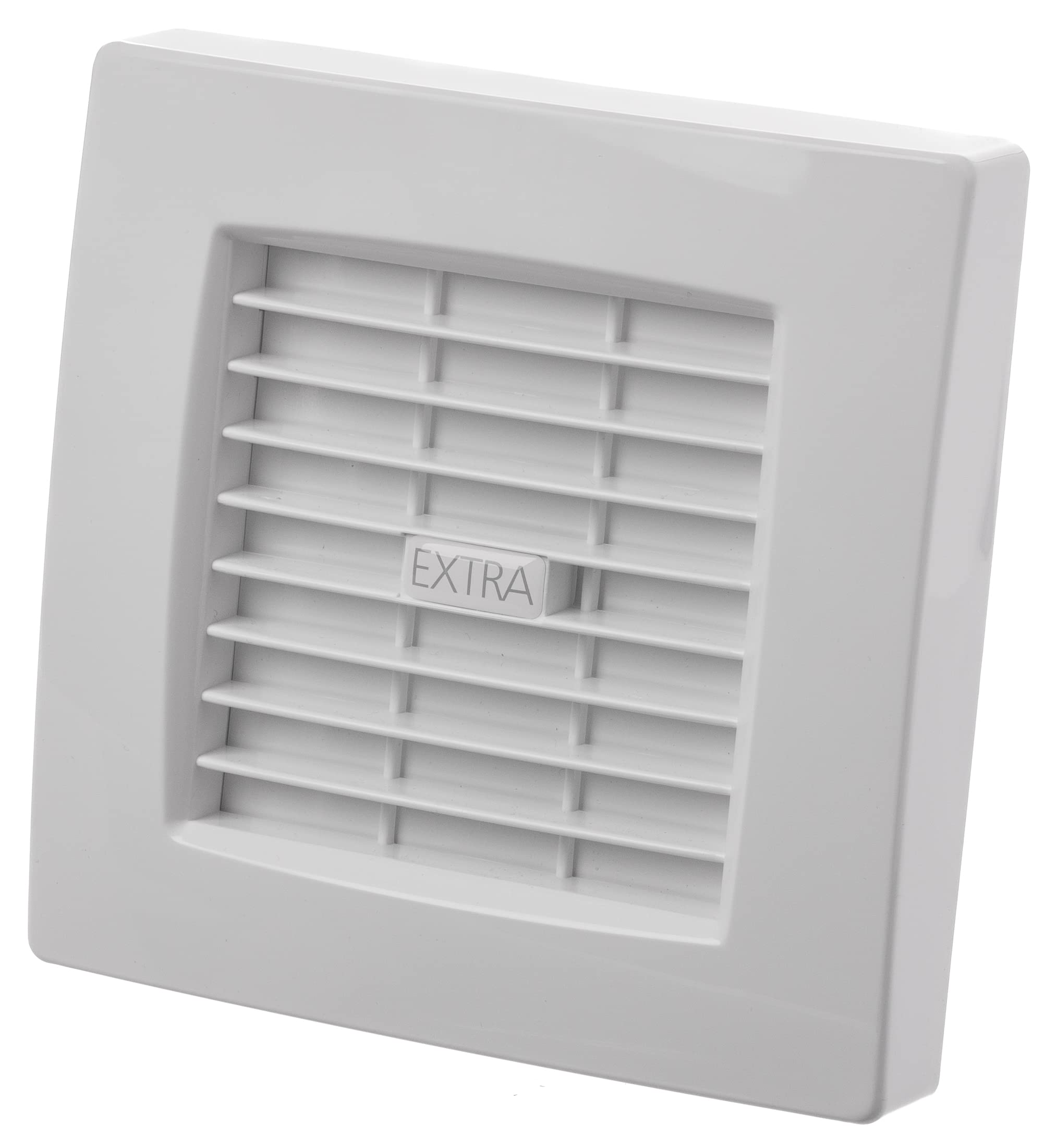 Ø 100mm / 4 inch - With Automatic Shutters and Timer and Humidity Sensor - White - Ø 100 mm, Ø 120 mm White Wall Extractor Fan with or without Automatic Shutter - Ventilation for Kitchen, Toilet, Bath, Garage or Bathroom