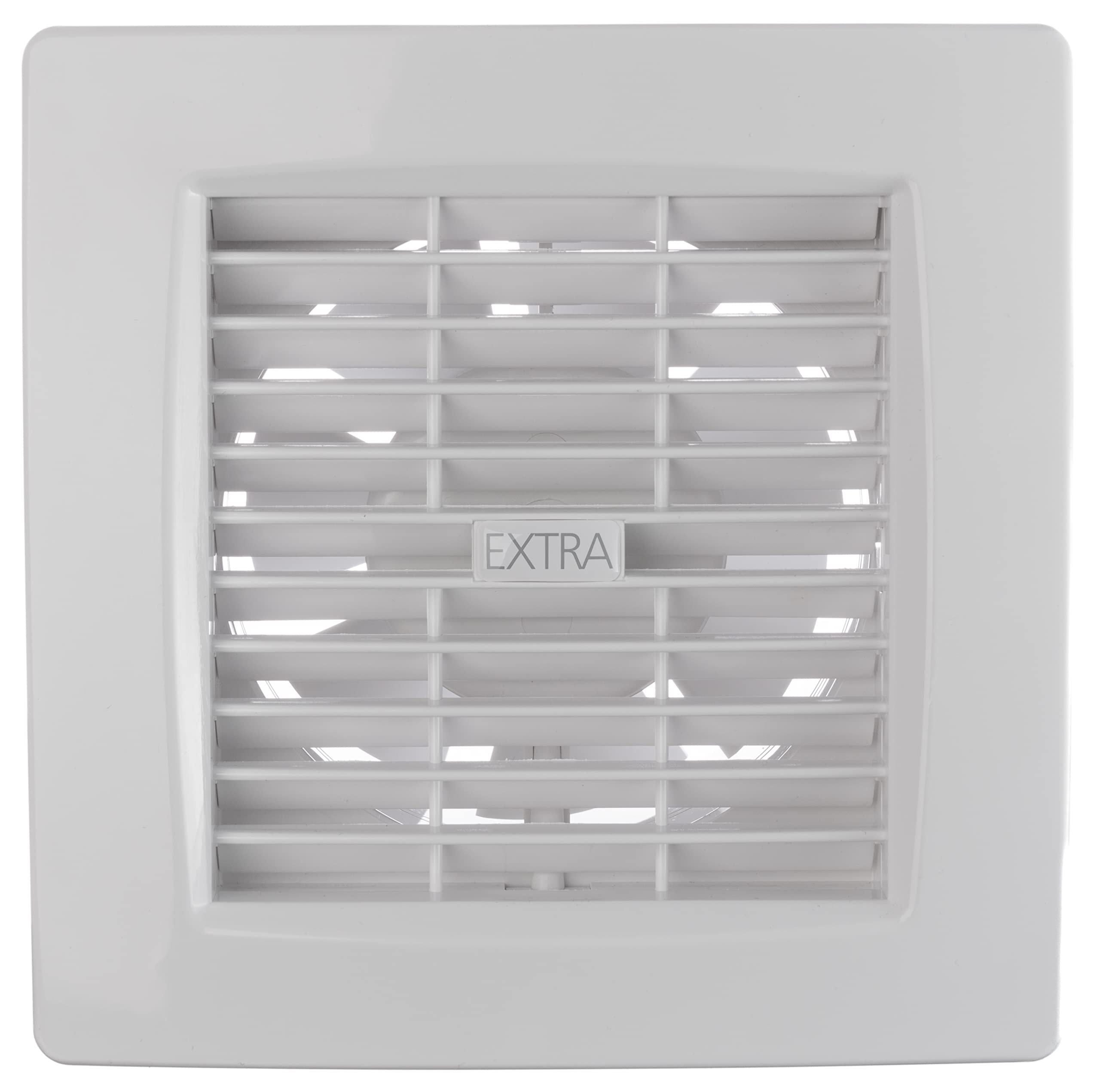 Ø 100mm / 4 inch - Basic - White - Ø 100 mm, Ø 120 mm White Wall Extractor Fan with or without Automatic Shutter - Ventilation for Kitchen, Toilet, Bath, Garage or Bathroom