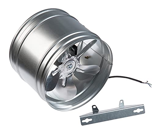 Ø 250 mm / 10 inch - Basic - Galvanized Steel - Axial Inline Fan - Metal Industrial Ducting Extractor Fan